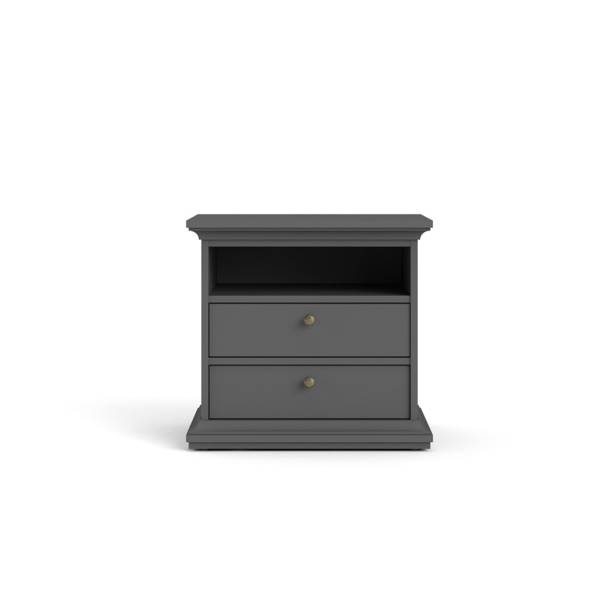 Paris Large Bedside - Grey