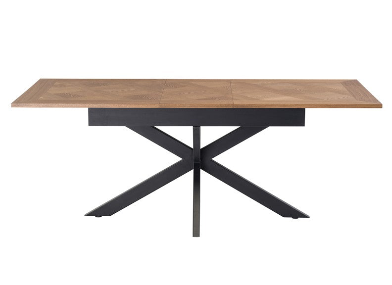 Payton Extending Dining Table With Maisy PU Chairs/Benches