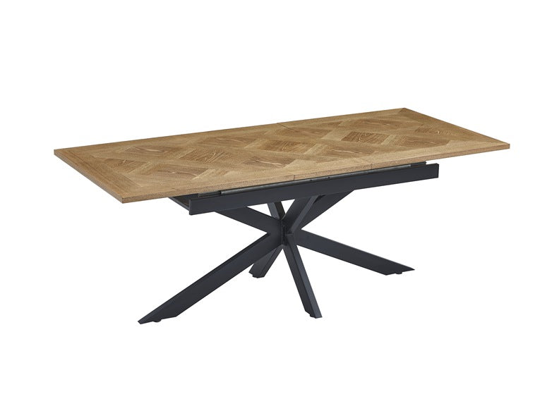 Payton Extending Dining Table With Maisy PU Chairs/Benches