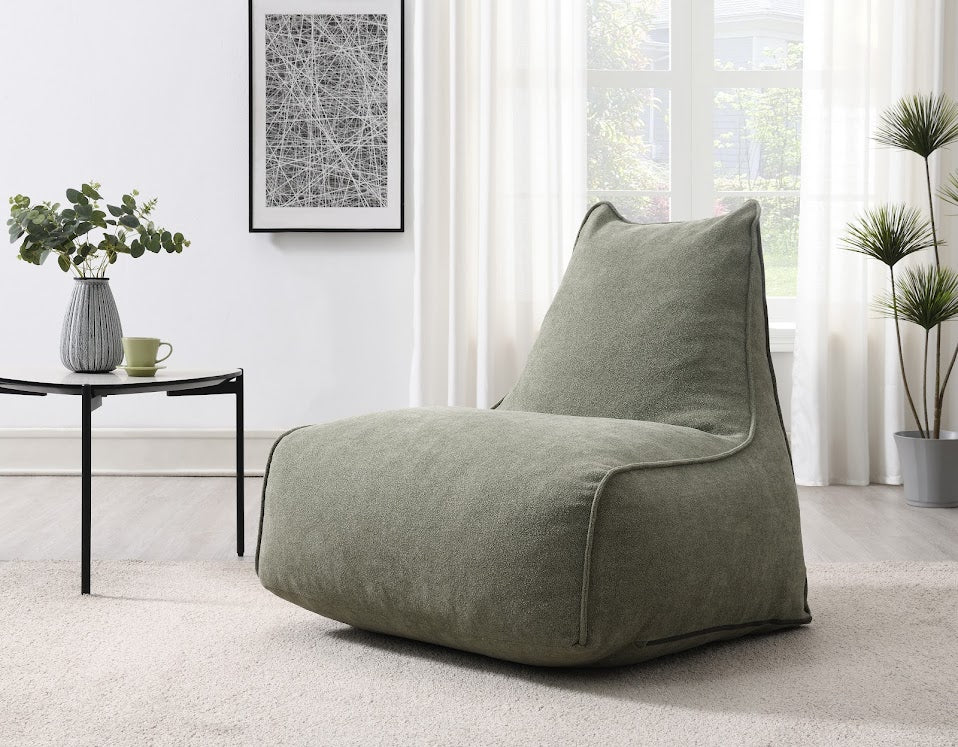 Pearl Lounger Bean Bag in Moss Green – Modern Comfort | Free Delivery from Homeline Furniture