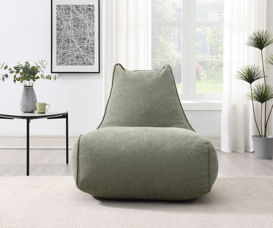 Pearl Lounger Bean Bag in Moss Green – Modern Comfort | Free Delivery from Homeline Furniture