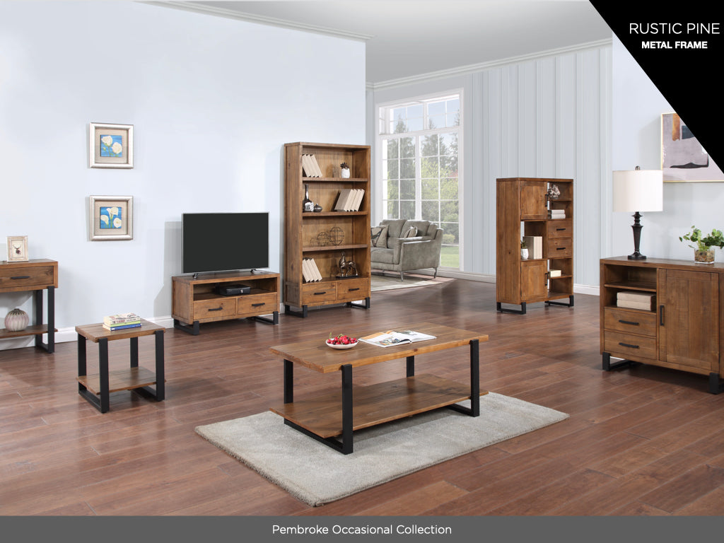 Pembroke Coffee Table + Shelf