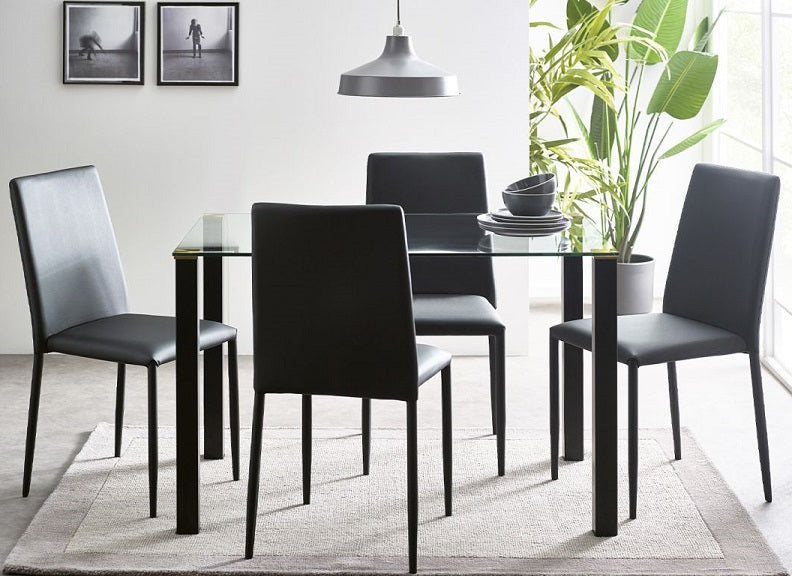 Piero Rectangular Table & Jazz Chair Room