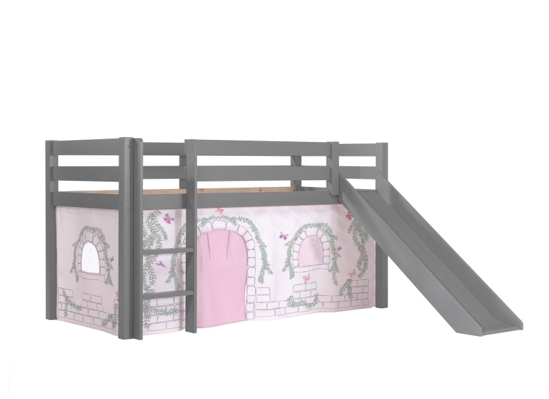 Pino Grey Mid-Sleeper W/Optional Curtain & Slide