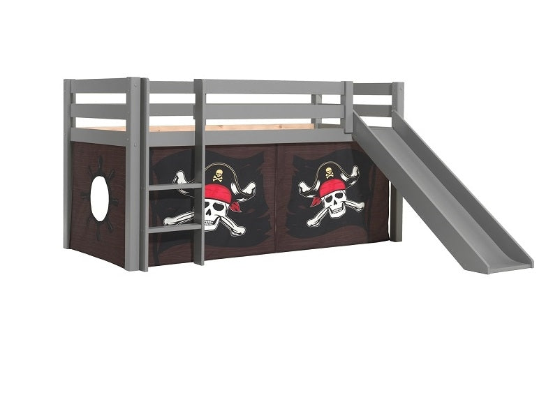 Pino Grey Mid-Sleeper W/Optional Curtain & Slide