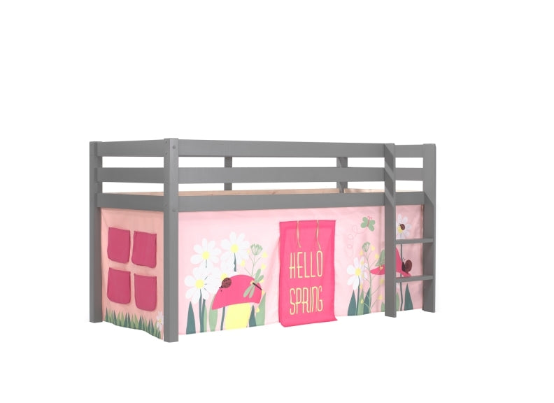 Pino Grey Mid-Sleeper W/Optional Curtain & Slide