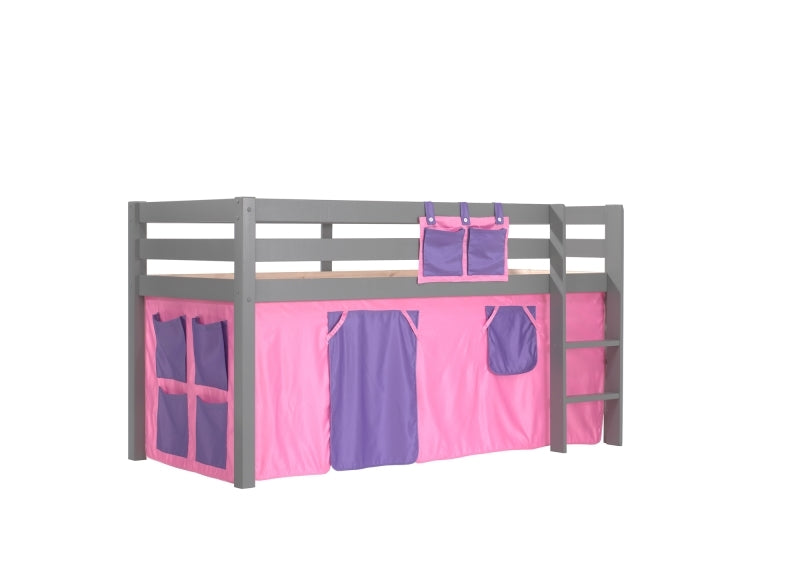 Pino Grey Mid-Sleeper W/Optional Curtain & Slide