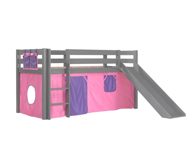 Pino Grey Mid-Sleeper W/Optional Curtain & Slide