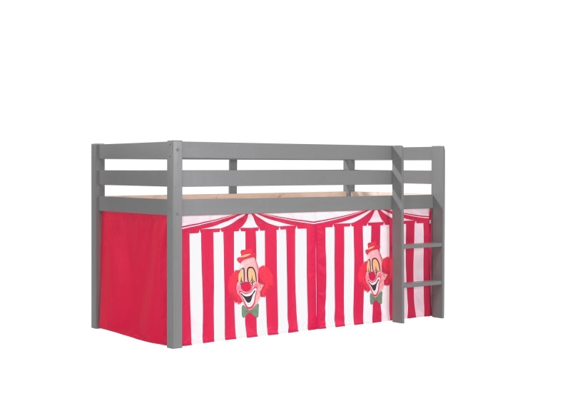 Pino Grey Mid-Sleeper W/Optional Curtain & Slide