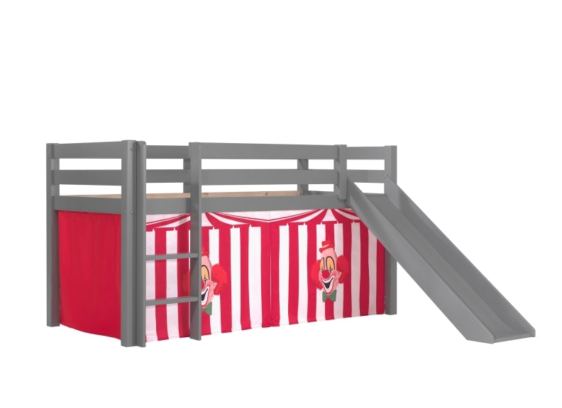 Pino Grey Mid-Sleeper W/Optional Curtain & Slide