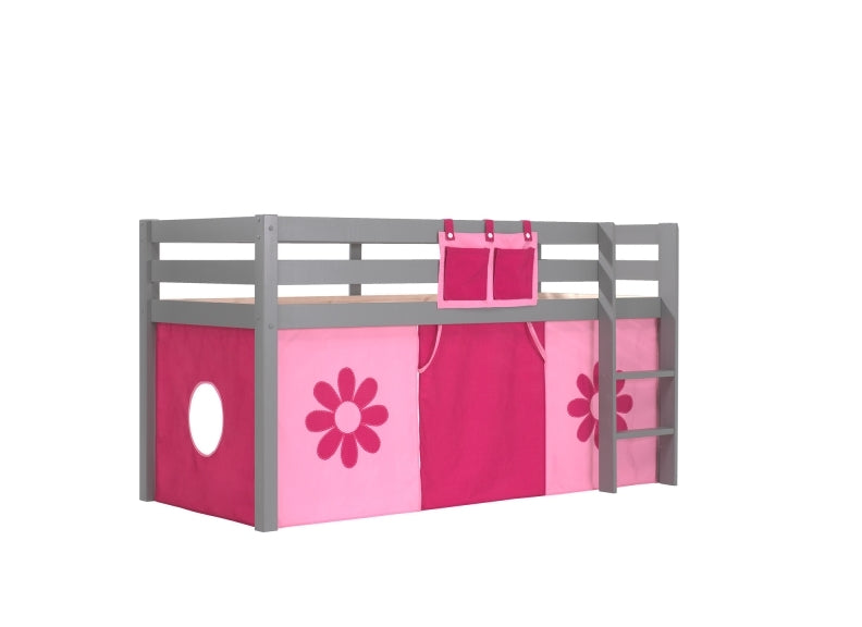 Pino Grey Mid-Sleeper W/Optional Curtain & Slide