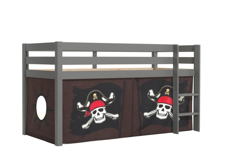 Pino Grey Mid-Sleeper W/Optional Curtain & Slide