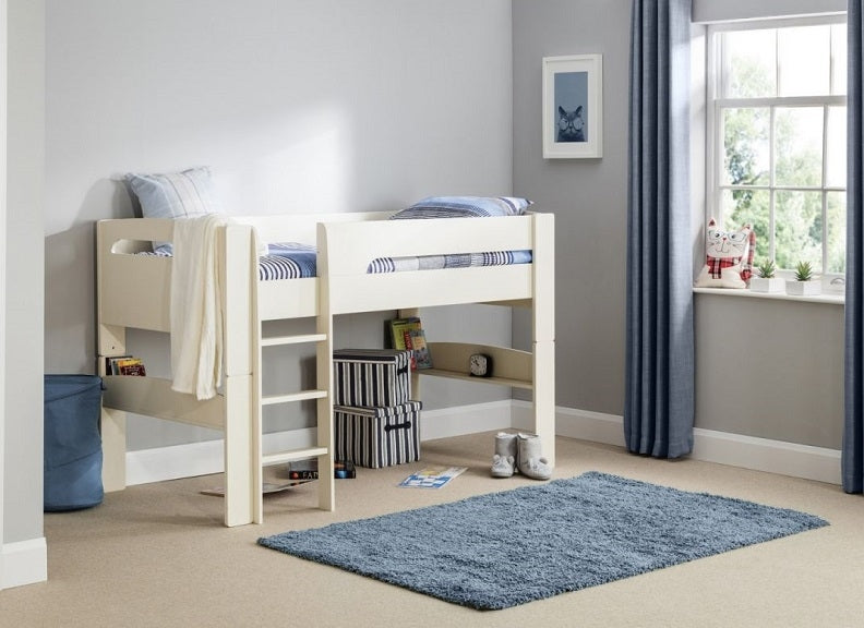 Pluto Stone White Mid Sleeper - room