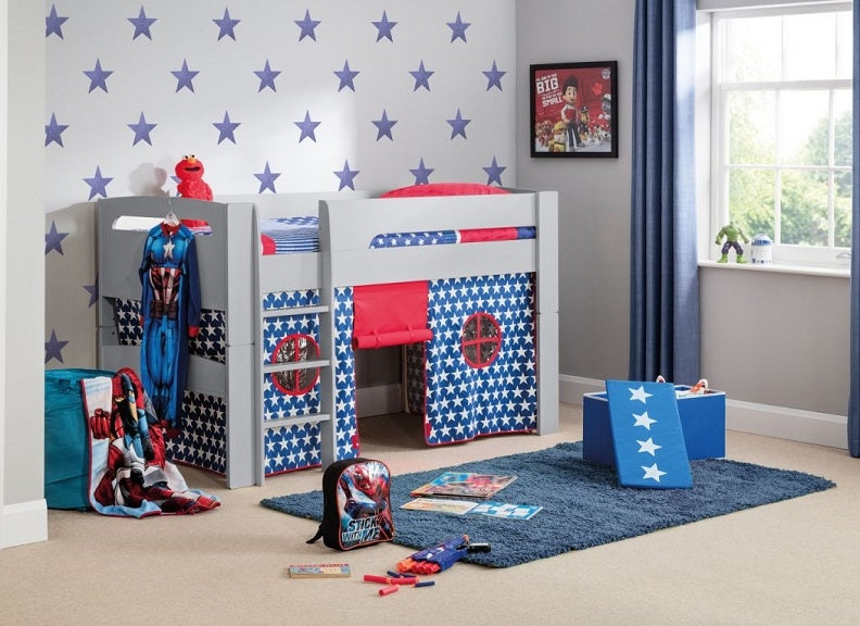 Pluto Dove Grey Mid Sleeper With Optional Tent