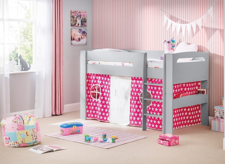 Pluto Dove Grey Mid Sleeper With Optional Tent