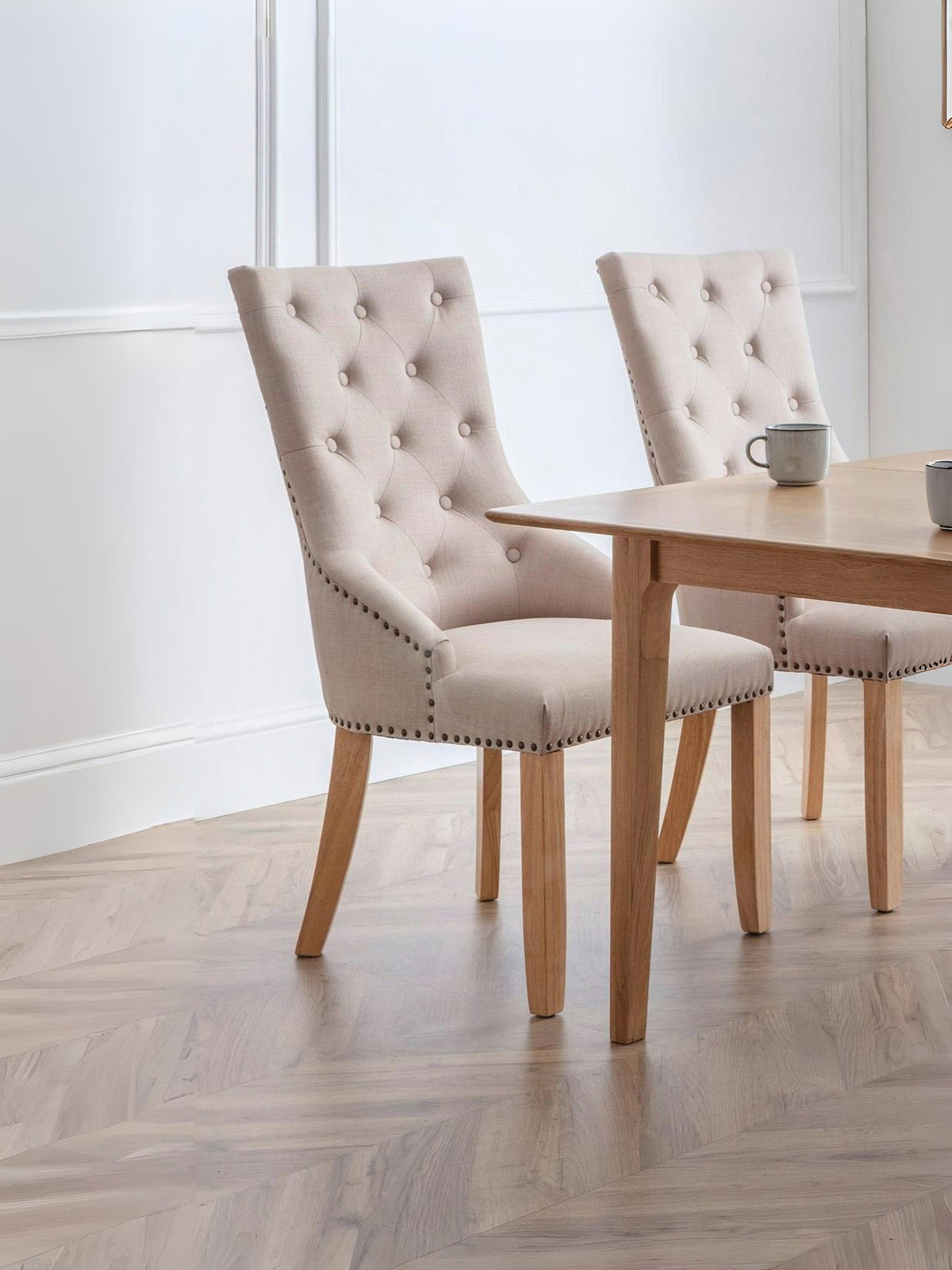 Set Of Two Loire Button Back Chairs