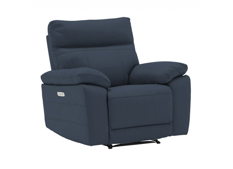 Positano Indigo Blue Powered Reclining Armchair