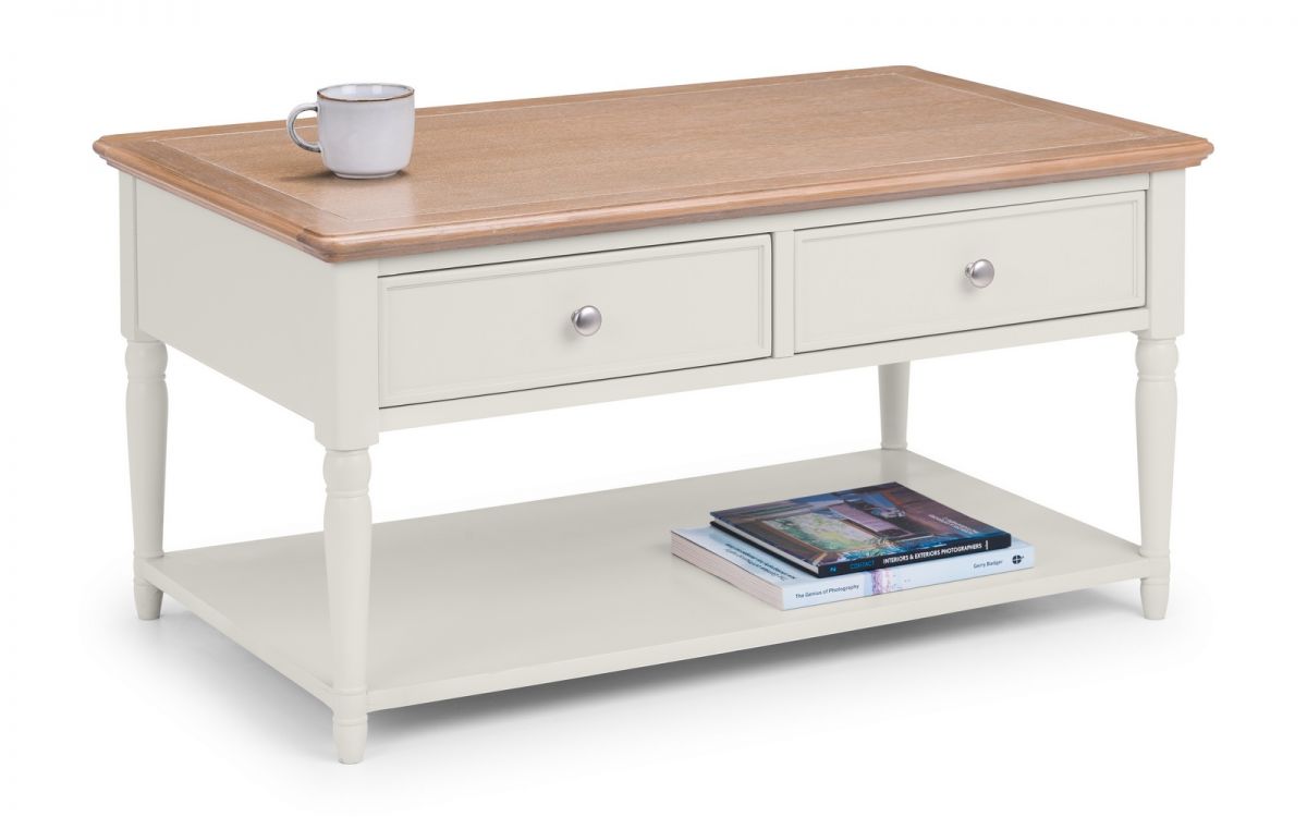 Provence 2 Drawer Coffee Table | Timeless Charm for Your Living Space