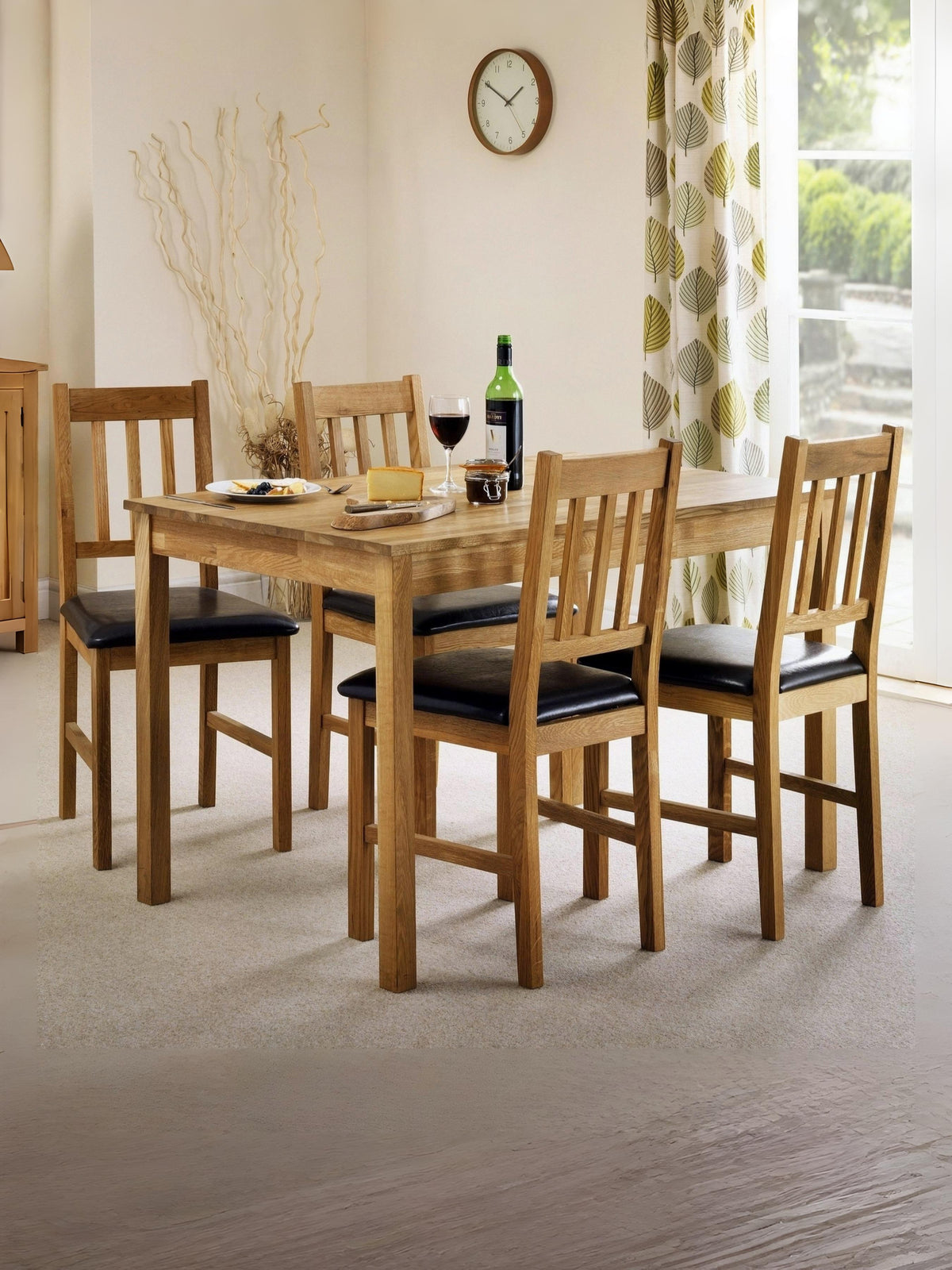 Set Of 2 Coxmoor Chairs - Oak **EXPRESS DELIVERY**