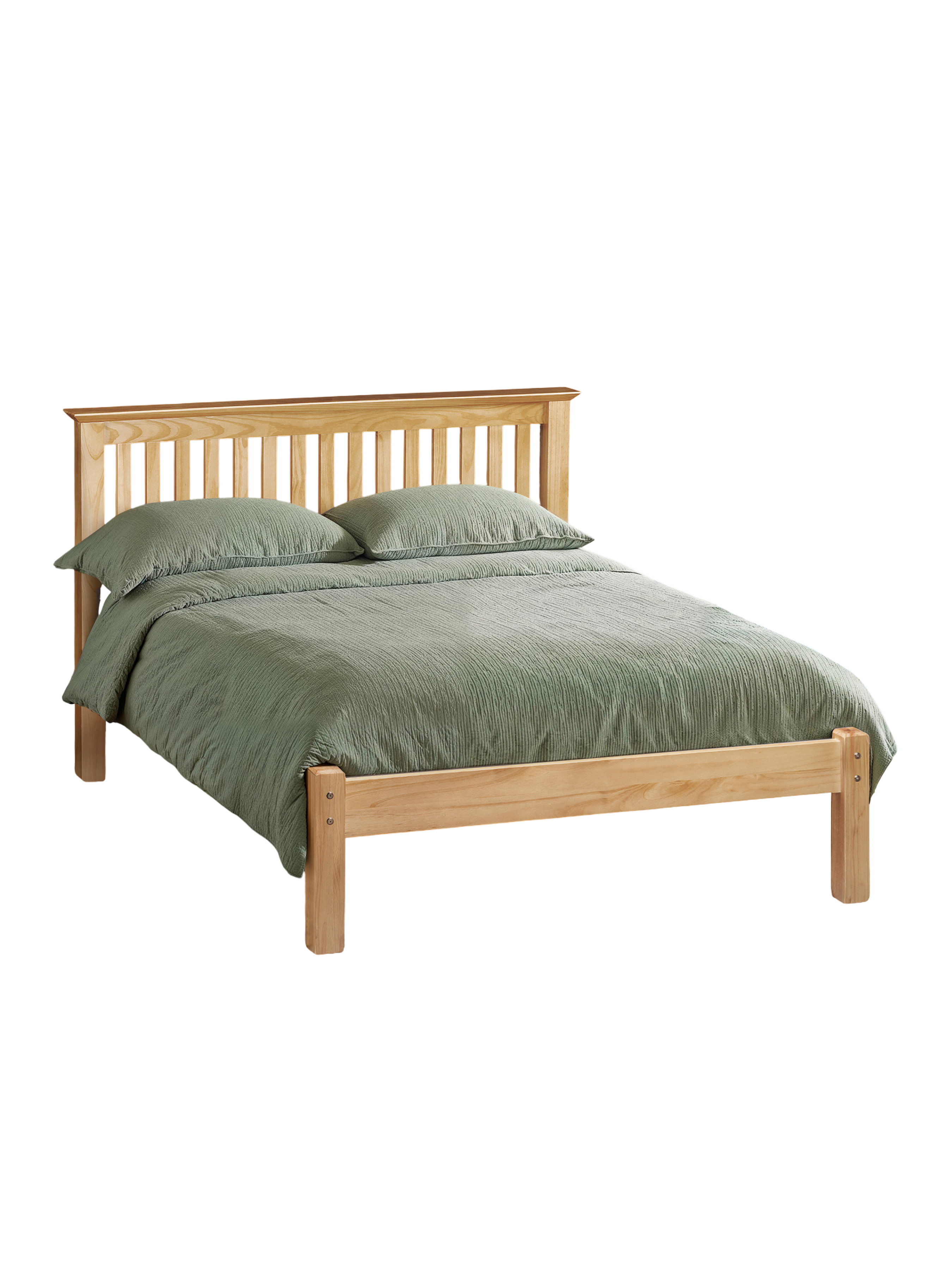 Barcelona Pine Low Footend 135cm Double Bed