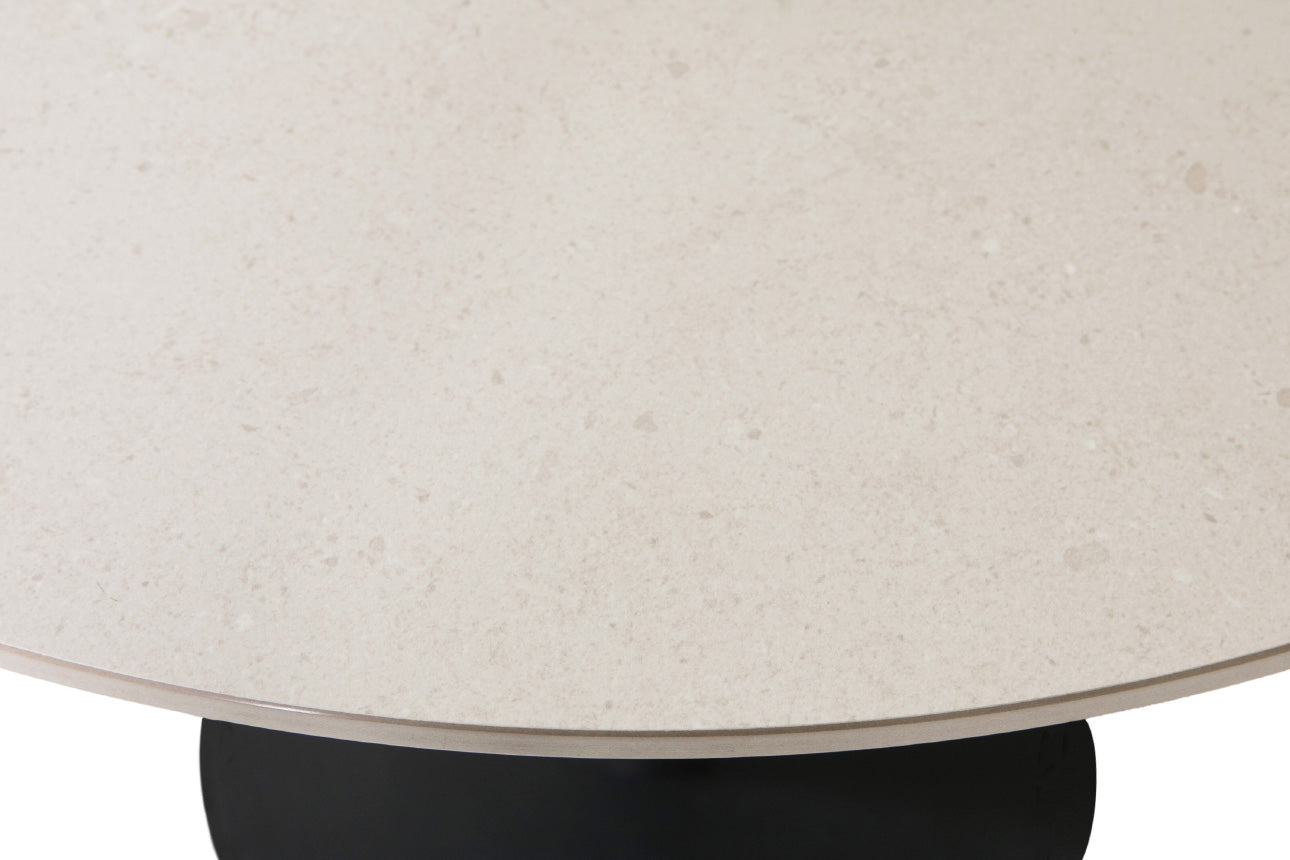 Quinn Circular Dining Table 800 - Taupe