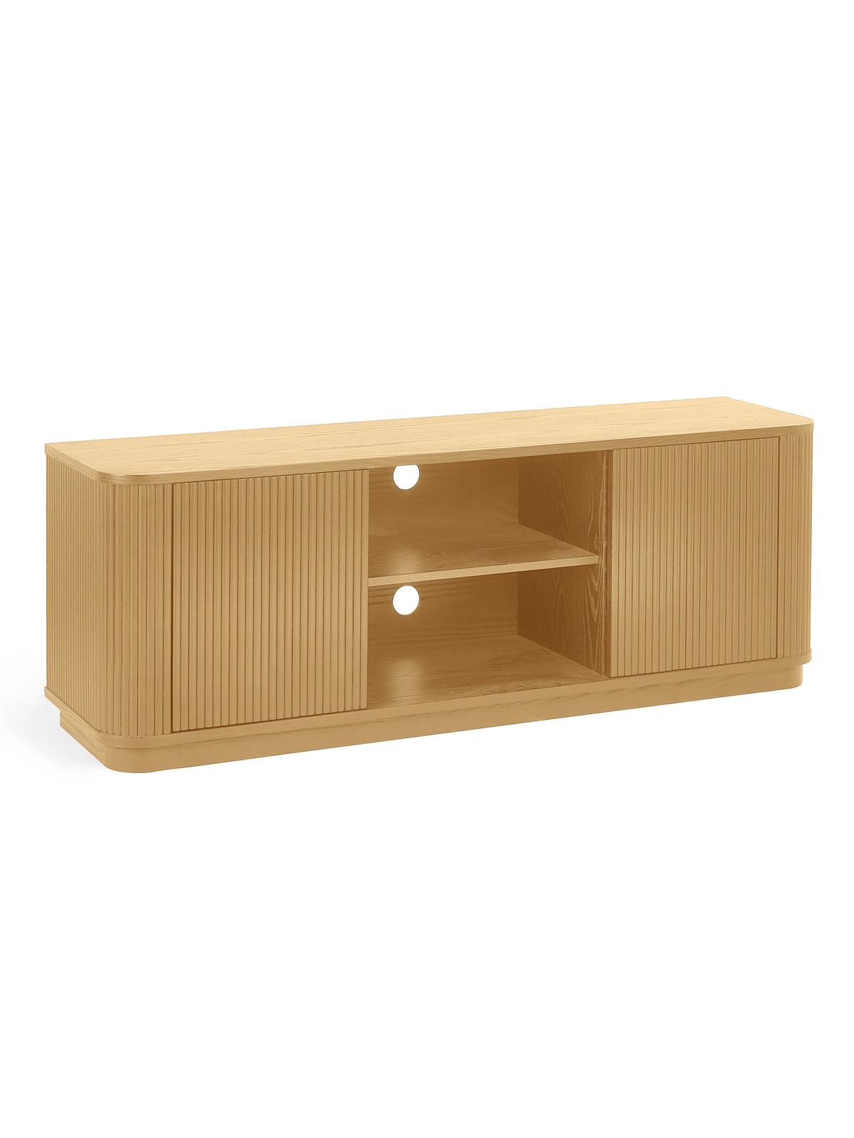 Louis Light Oak Effect Fluted TV Unit