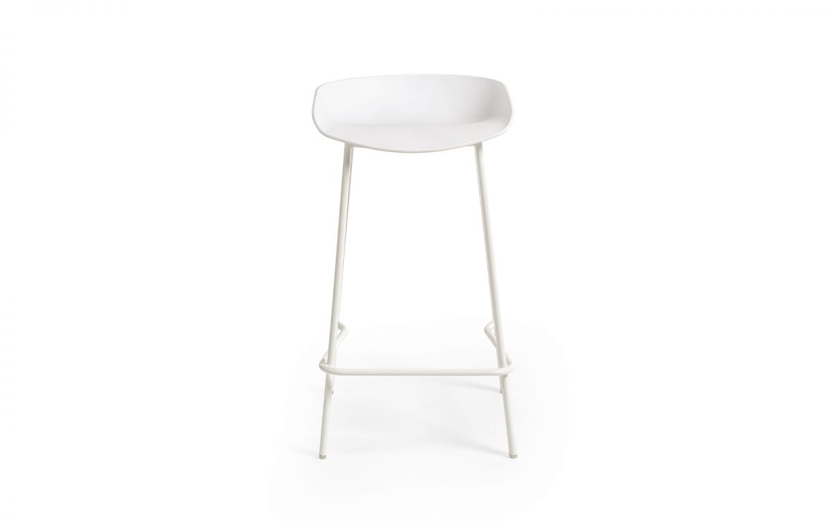 Renzo Bar Stool - White | Modern Minimalism for Your Space