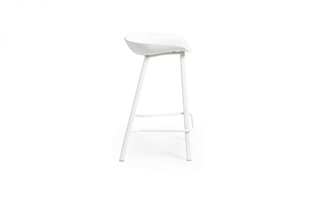 Renzo Bar Stool - White | Modern Minimalism for Your Space