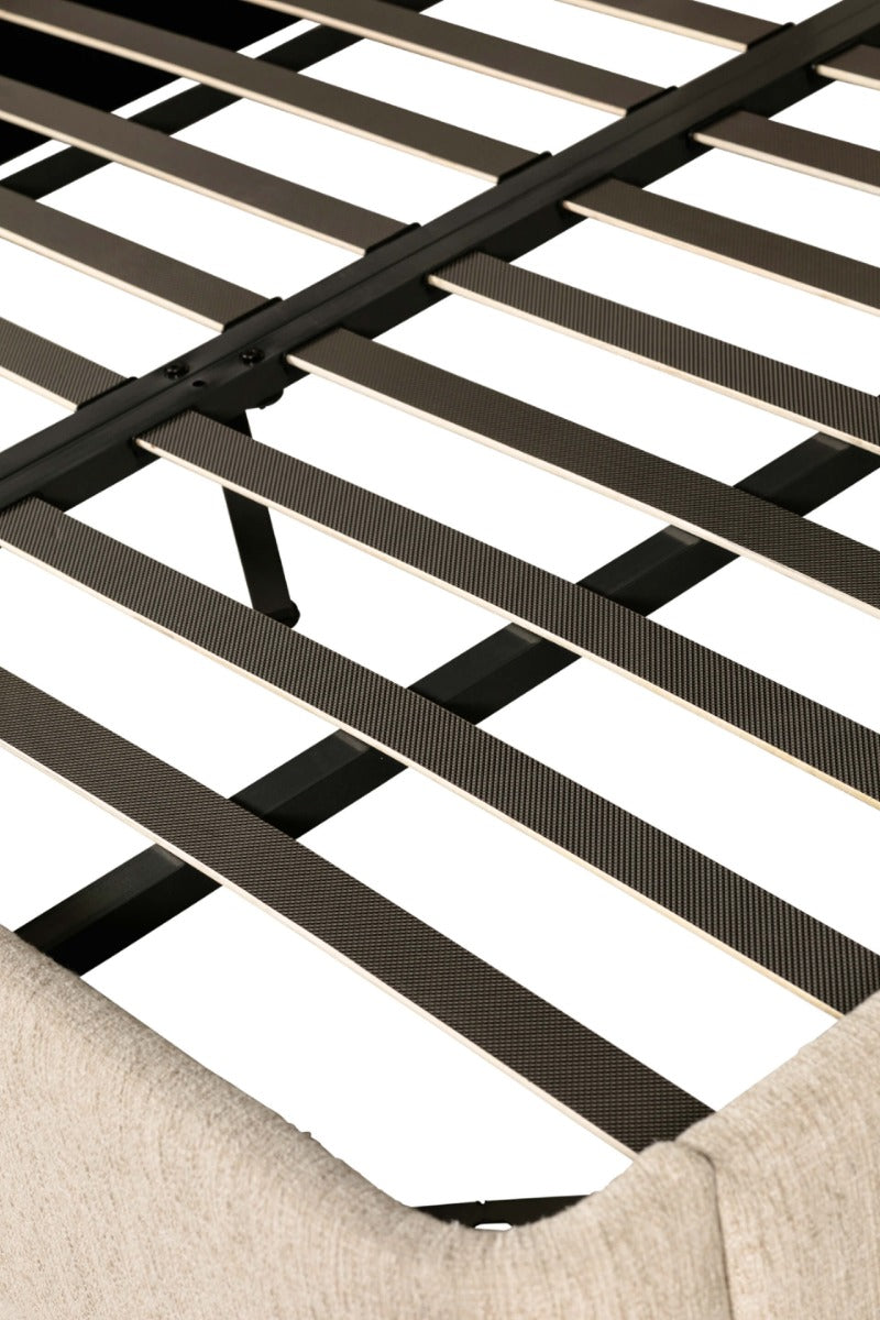 Rhodes Bed in Ebony – Opulent Luxury Bed with Contemporary Design and High-End Sophistication