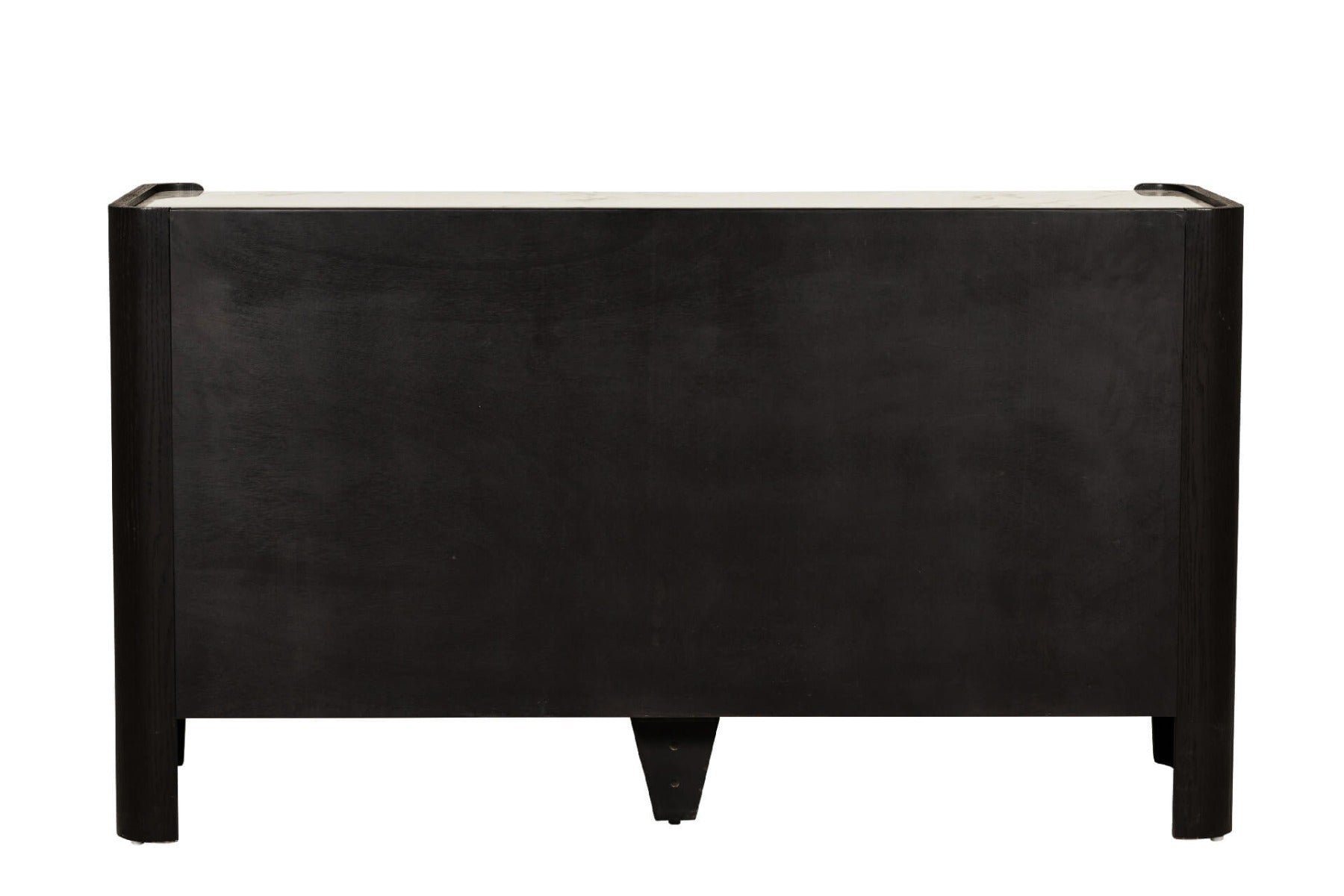 Rhodes 6 Drawer Chest of Drawers in Ebony – Luxury Dressing Chest with Sintered Stone Top and Copper Handles