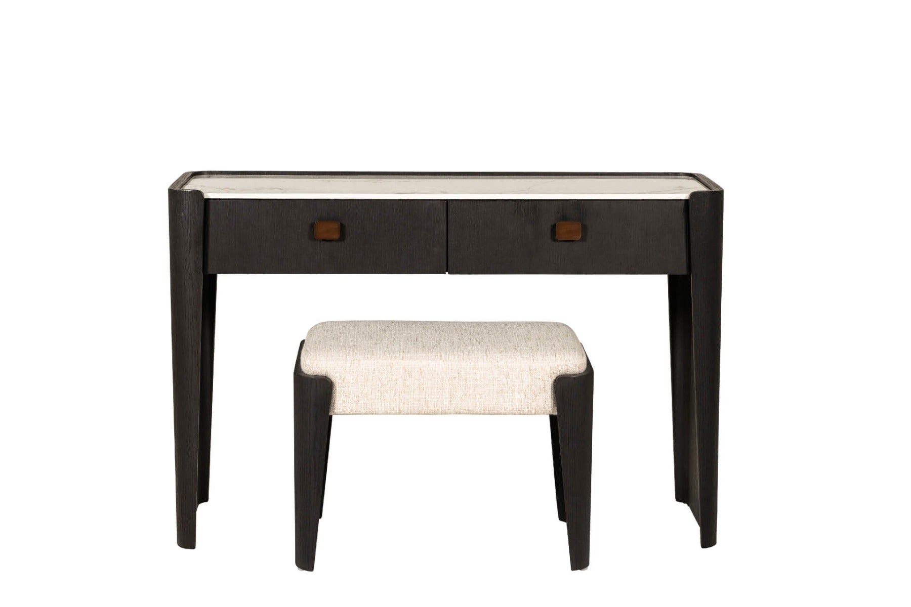 Rhodes Dressing Stool in Ebony – Luxury Stool to Complement Your Dressing Table