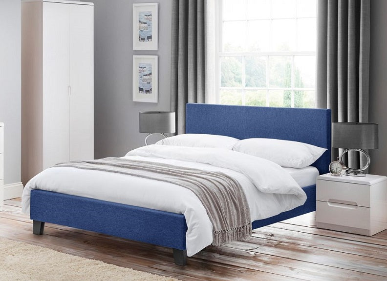 Rialto Blue Fabric Bedframe
