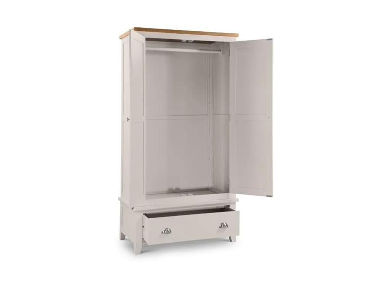 Richmond Grey Two Door One Drawer Wardrobe