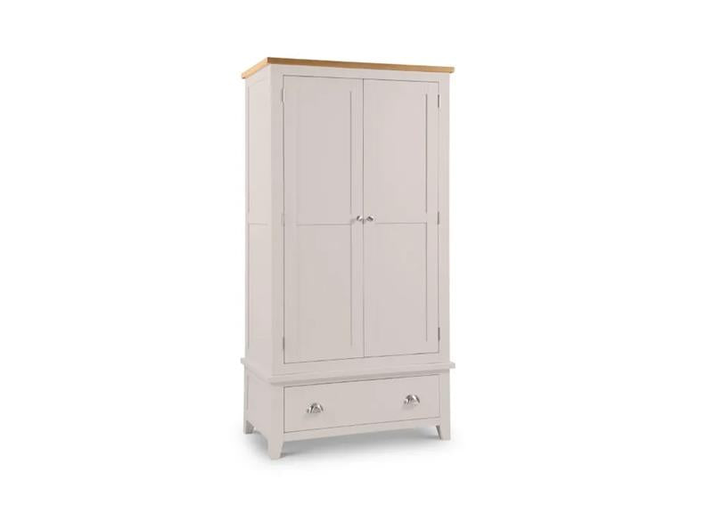 Richmond Grey Two-Door Combination Wardrobe