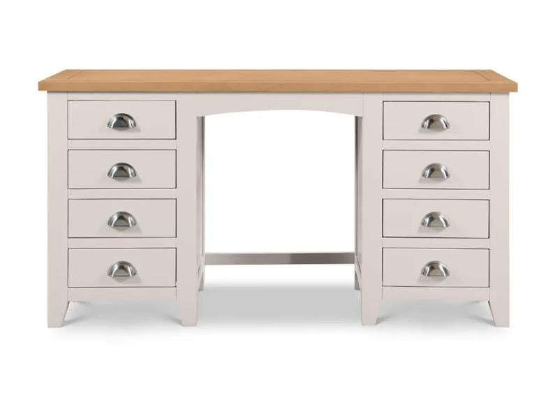 Richmond Grey Twin Pedestal Dressing Table