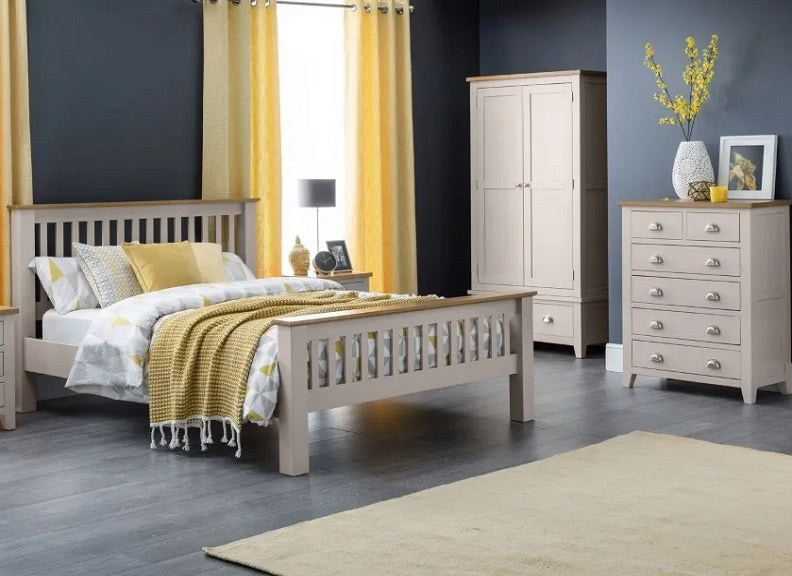 Richmond Grey Two-Door Combination Wardrobe