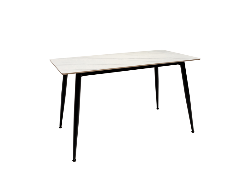 Riga White Dining Tables W/611 Chairs