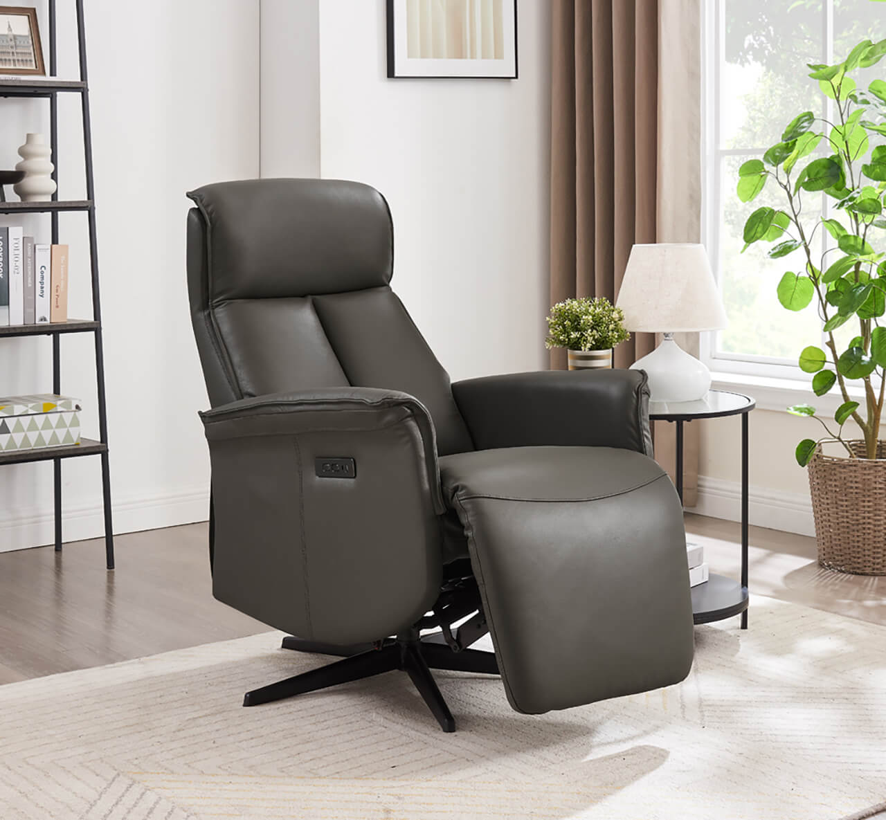 Riya Electric Reclining Accent Chair – Ash, Charcoal, Mushroom, or Stone – Free Nationwide Delivery