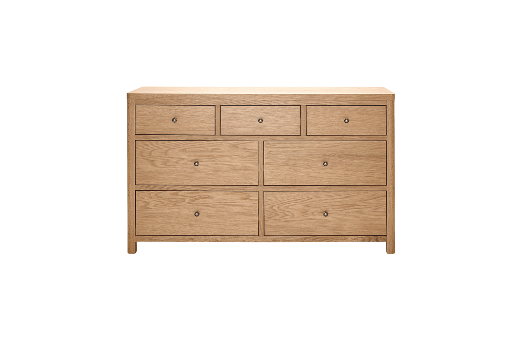 Renata Dresser Chest-7 drawer - Oak Natural