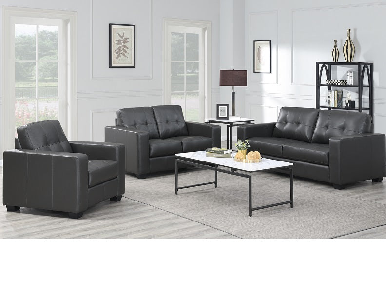 Rose Black 3SS+2SS+S Sofa Group