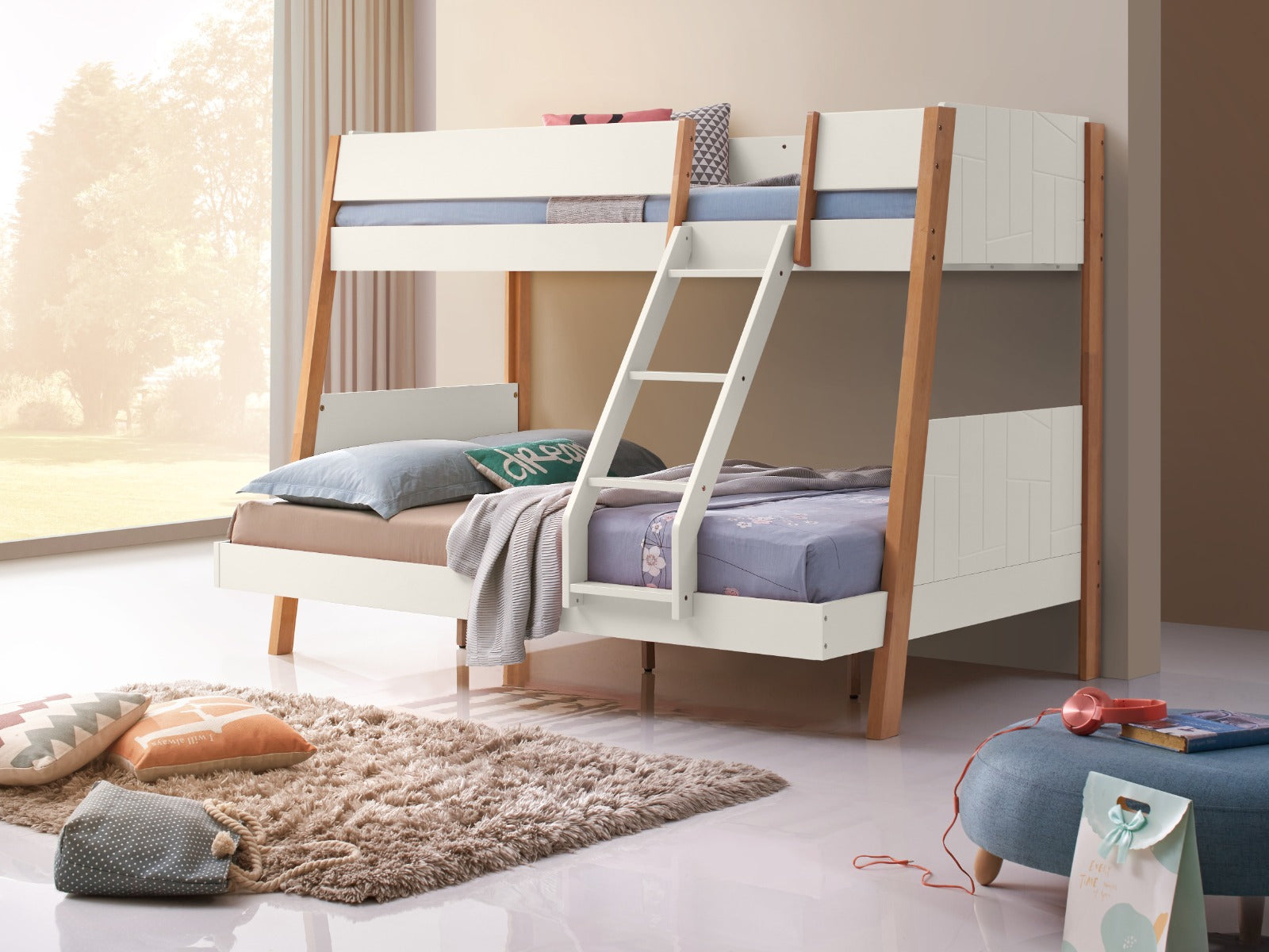 Rover Triple Bunks - Space-Saving Twin Bunk Bed for Kids (PRE-ORDER ONLY GREY OPTION)