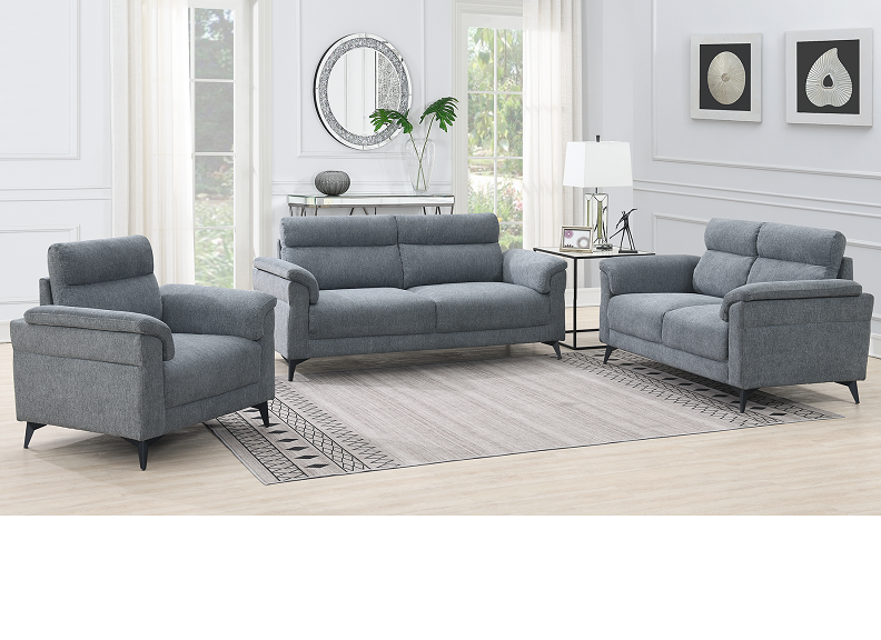 Roxy Grey 3+2+1 Sofa JX21M