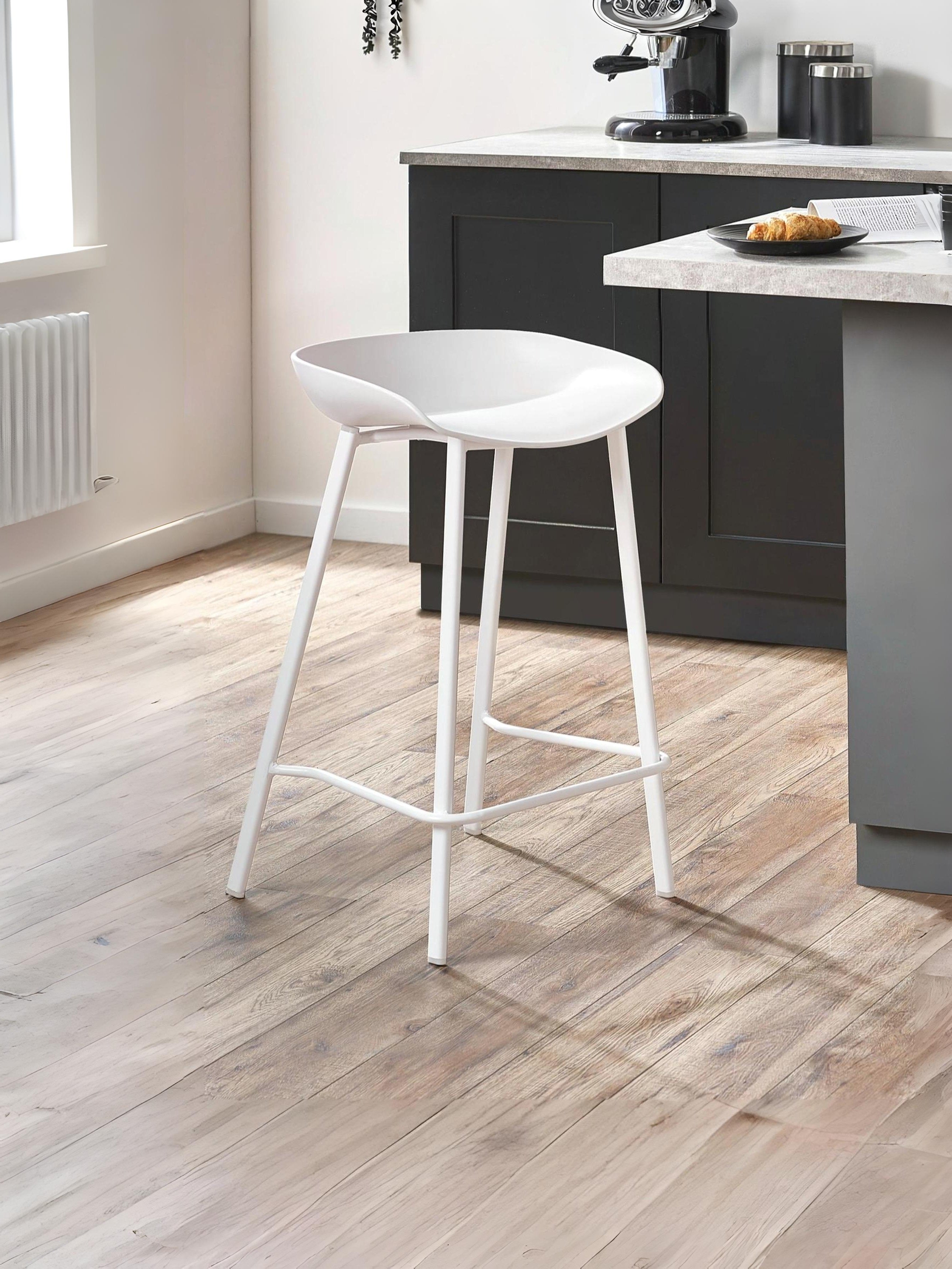 Set Of 2 Renzo Bar Stool White