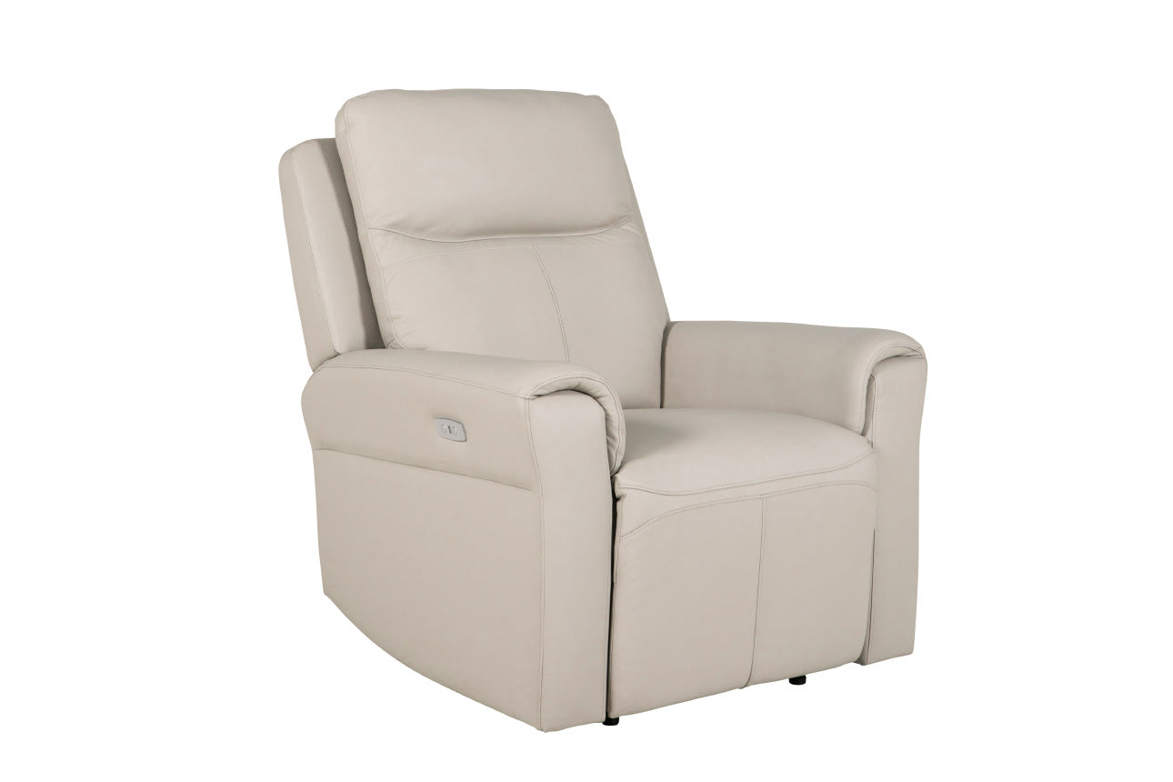 Russo 1 Seater Electric recliner Chair - Stone