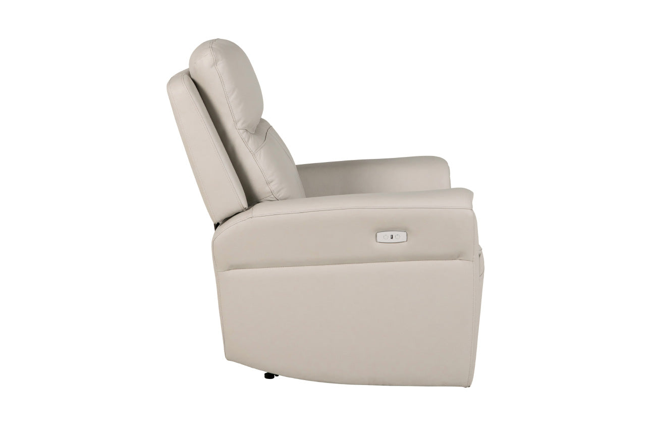 Russo 1 Seater Electric recliner Chair - Stone