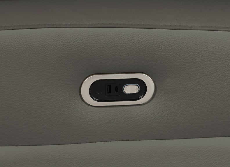 Russo Corner Group Electric Recliner (4pcs) (NETT) - Ash