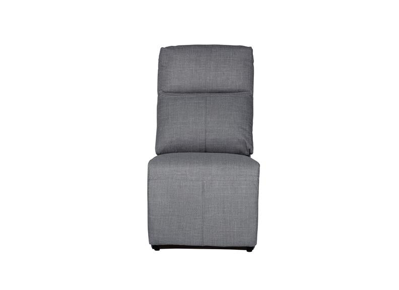 Russo Static Fabric Armless Sectional - Charcoal (Pre-Order Only)