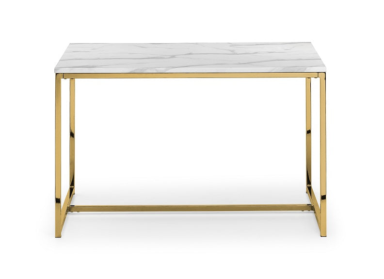 Scala White & Gold Console Table