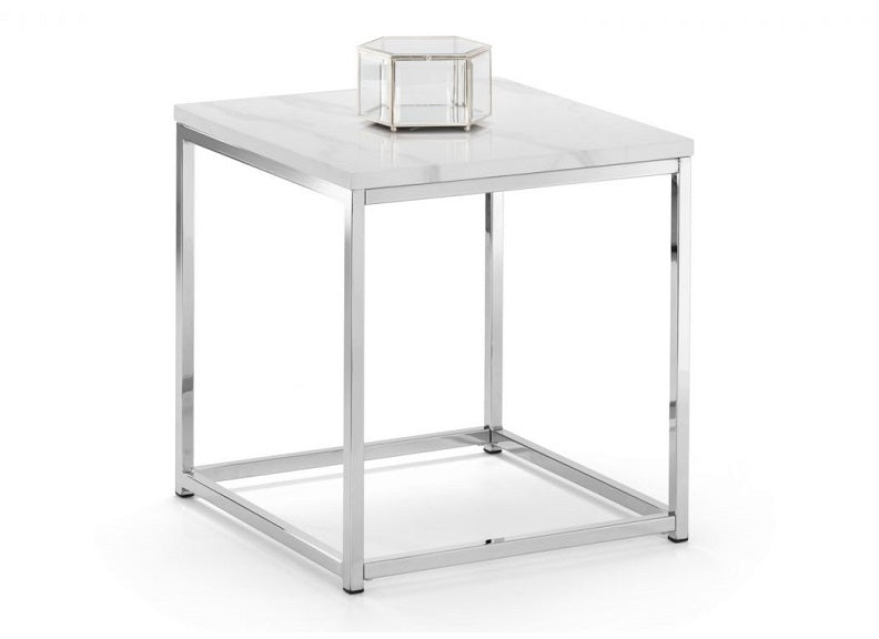 Scala White End Table