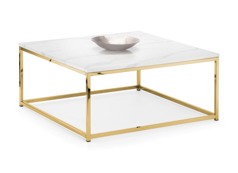 Scala White & Gold Coffee Table